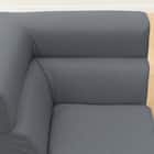 背もたれが倒せるコーナーローソファ 布張りタイプ (XL05 GY) 14枚目画像