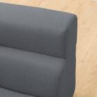 背もたれが倒せるコーナーローソファ 布張りタイプ (XL05 GY) 15枚目画像