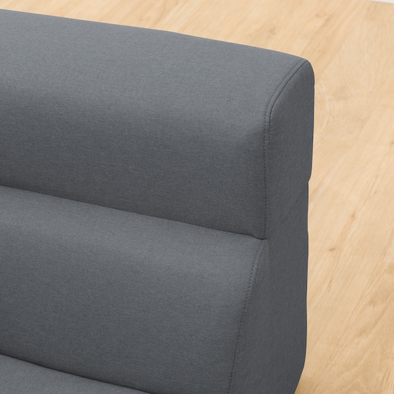 背もたれが倒せるコーナーローソファ 布張りタイプ (XL05 GY) 15枚目画像