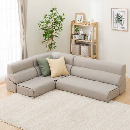 背もたれ倒せるローソファ3点セット(XL05 MO)通販 | ニトリネット 