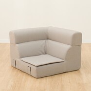 背もたれが倒せるコーナーローソファ 布張りタイプ (XL05)