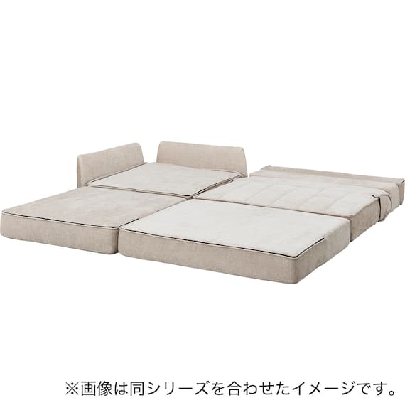 コーナーソファ 布張りタイプ (XL08 BE) 16枚目画像