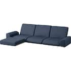 ローソファ4点セット 布張りタイプ (CE02 NV) 1枚目画像