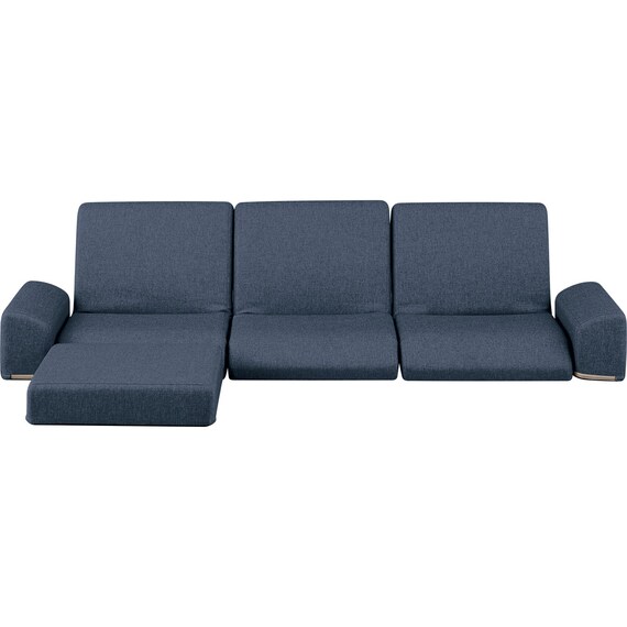 ローソファ4点セット 布張りタイプ (CE02 NV) 2枚目画像