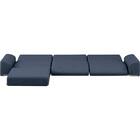 ローソファ4点セット 布張りタイプ (CE02 NV) 6枚目画像