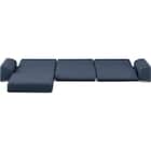 ローソファ4点セット 布張りタイプ (CE02 NV) 6枚目画像