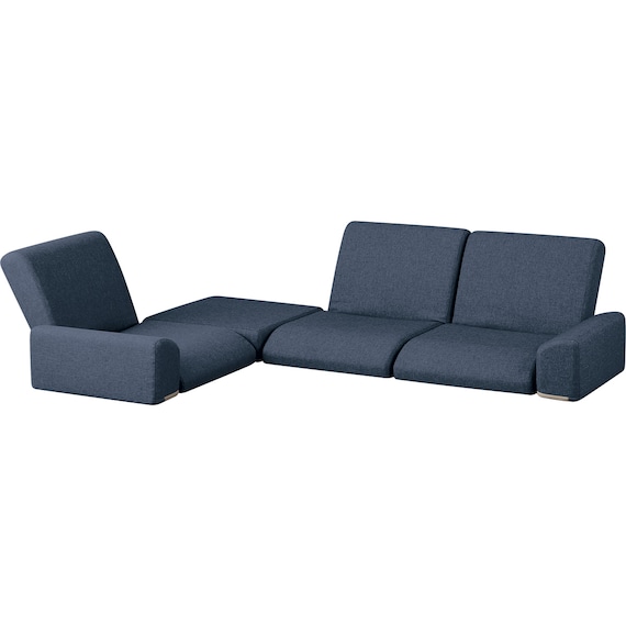 ローソファ4点セット 布張りタイプ (CE02 NV) 8枚目画像