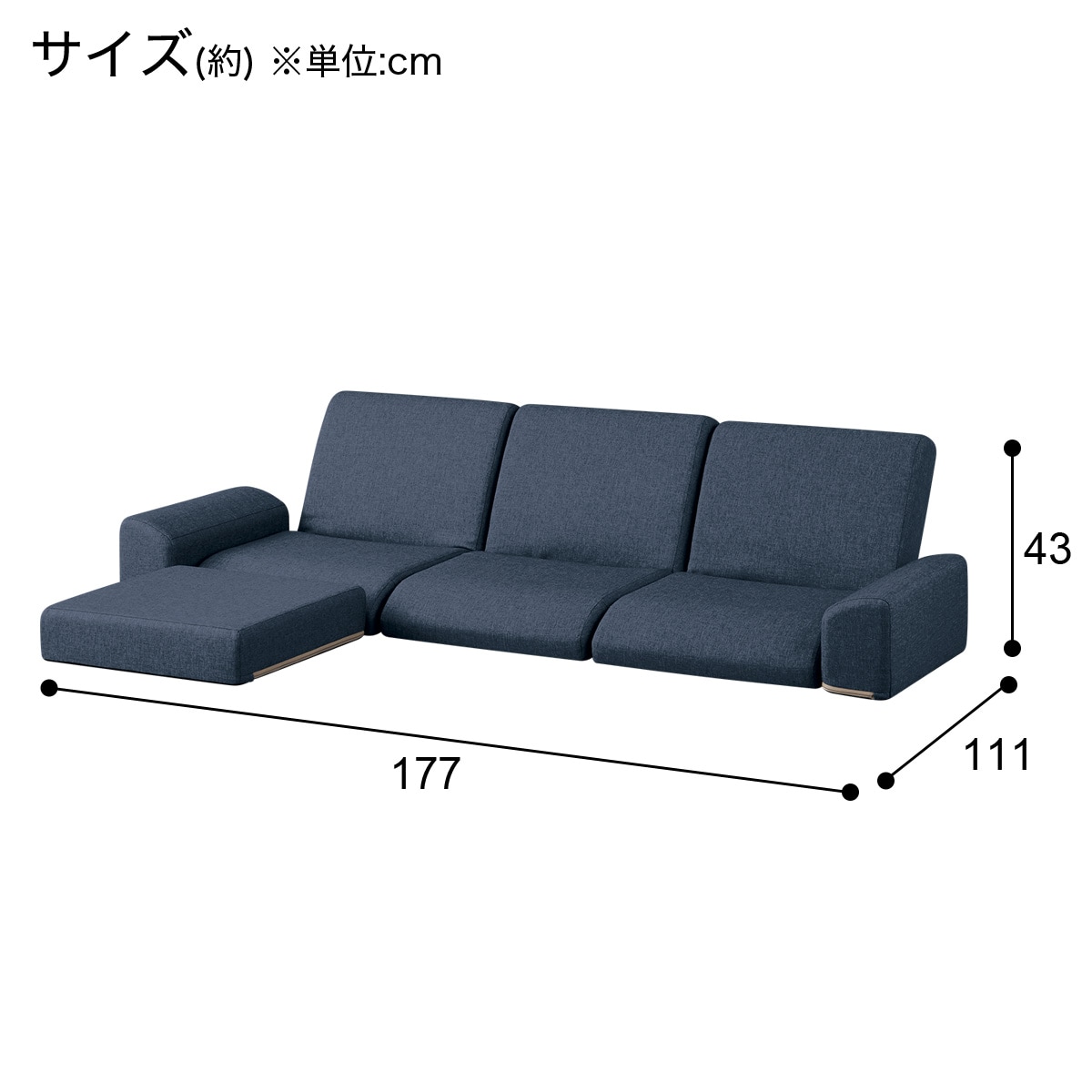 ニトリ ローソファー2点セット 低く