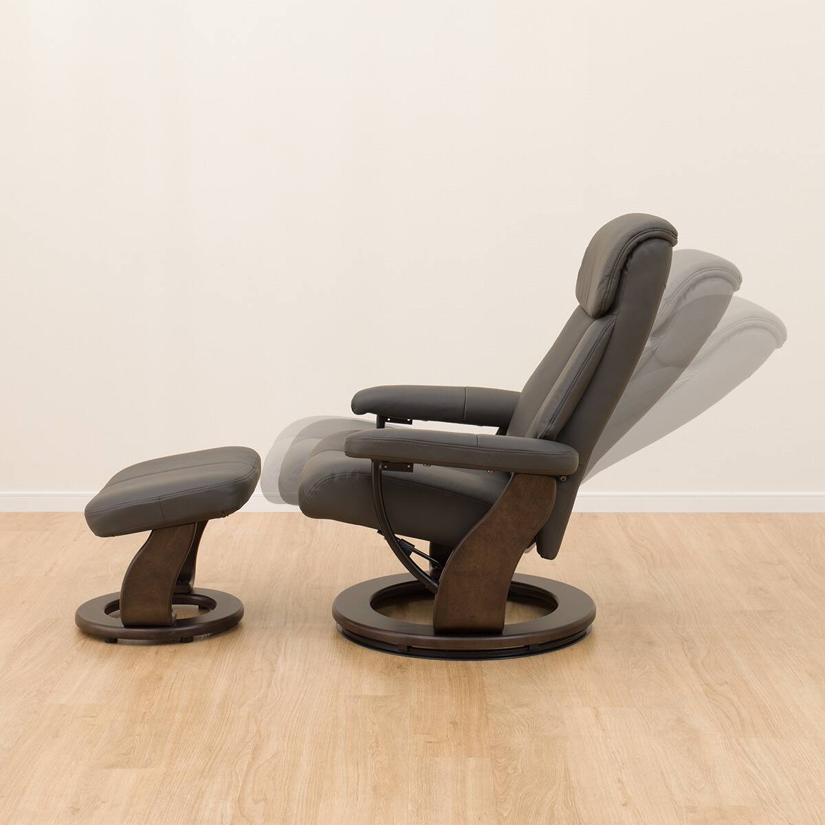 パーソナルチェア 本革(一部合成皮革)タイプ (KE01 DGY) | ニトリ