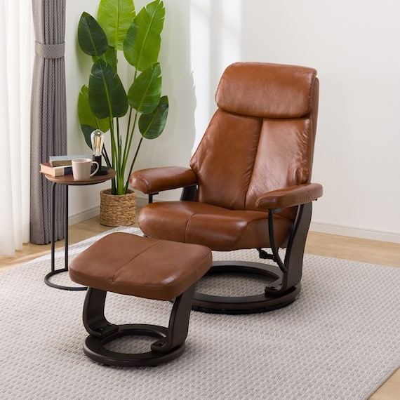 パーソナルチェア 本革(一部合成皮革)タイプ (KE01 MBR) 1枚目画像