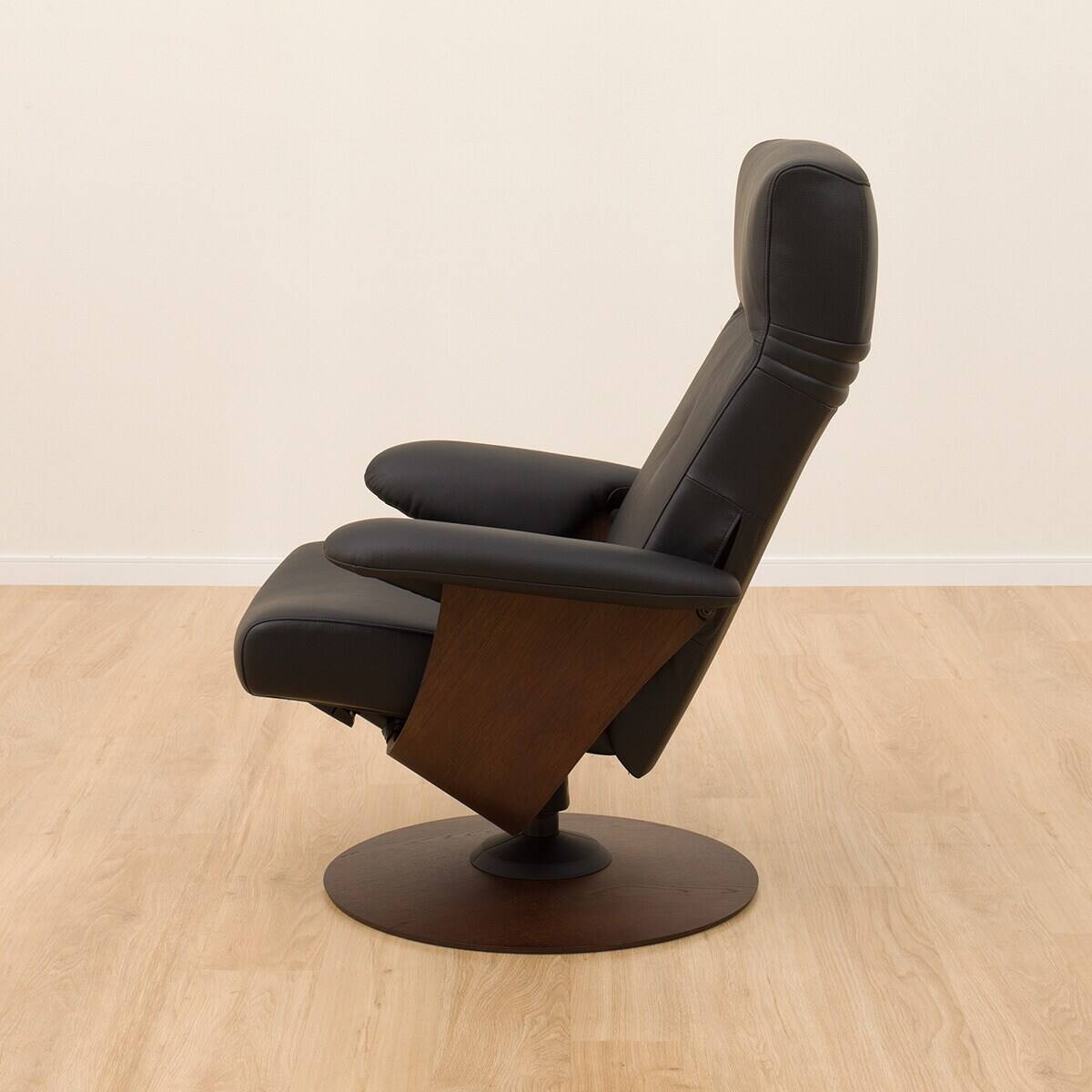 パーソナルチェア 本革(一部合成皮革)タイプ (KM03 R11100K BK554/BR