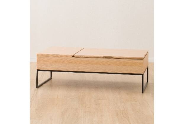 美品】昇降センターテーブル(Nヒバリ 120 LBR） 【公式通販】