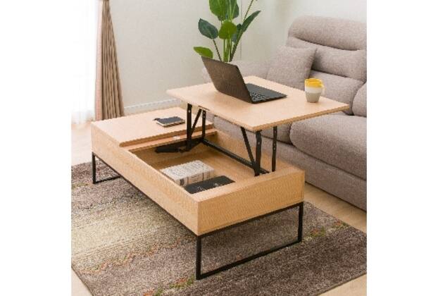 ニトリ昇降式センターテーブル（Nヒバリ120LBR）