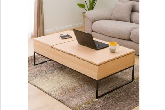 センターテーブル Nヒバリ 120 LBR 2枚目画像