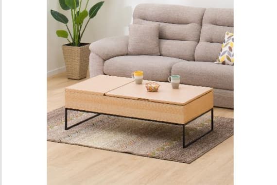 センターテーブル Nヒバリ 120 LBR 6枚目画像