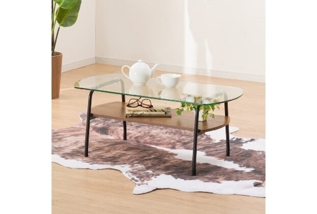 ニトリガラスセンターテーブル（CTシスコ9550TP）