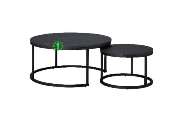 ｾﾝﾀｰﾃｰﾌﾞﾙ ｾｯﾄ SD03 BK | ニトリネット【公式】 家具・インテリア通販