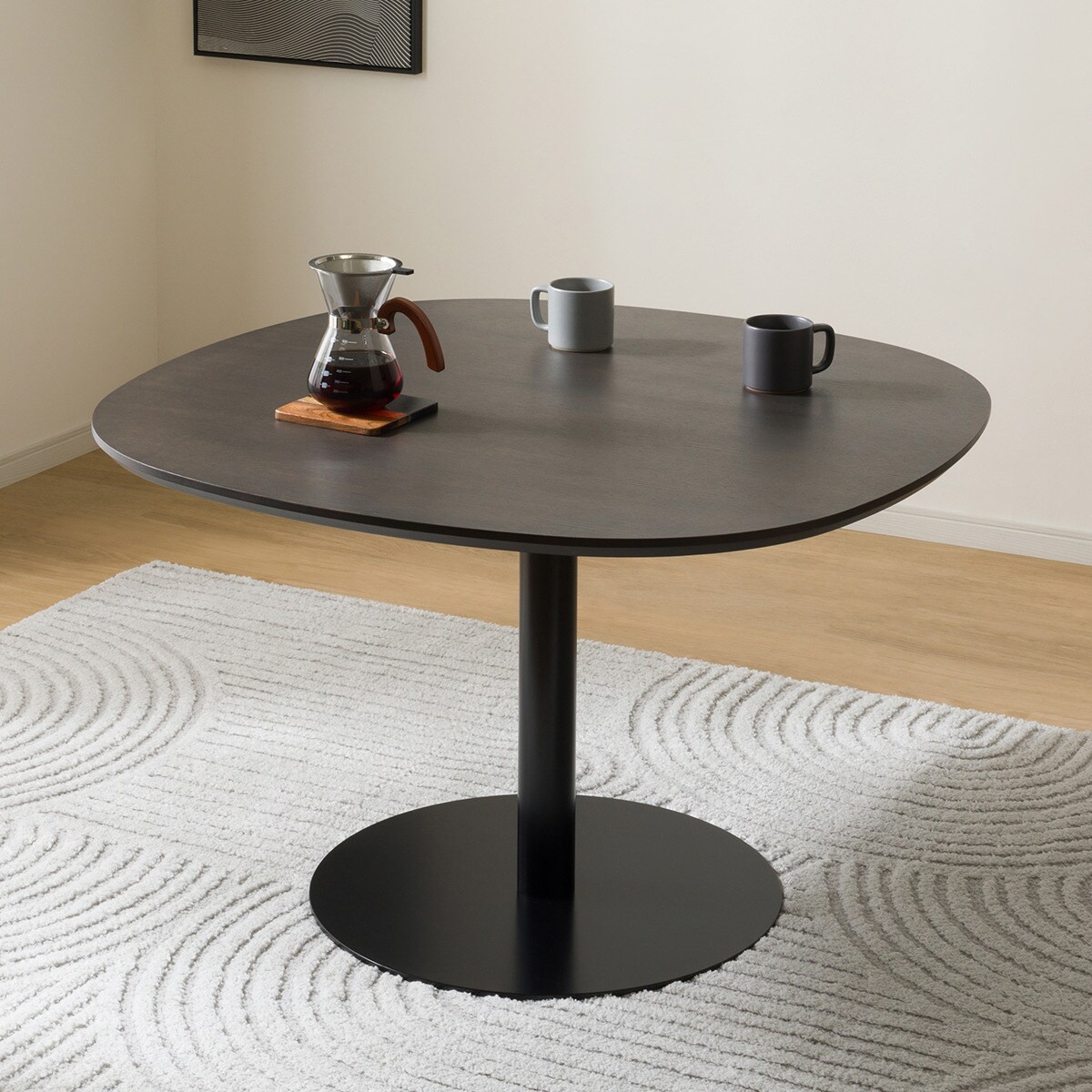 ニトリ ミスティー2 アイアンフレーム ダイニングテーブル ガラステーブル 金属 ニトリ ミスティー2 アイアンフレーム ダイニングテーブル