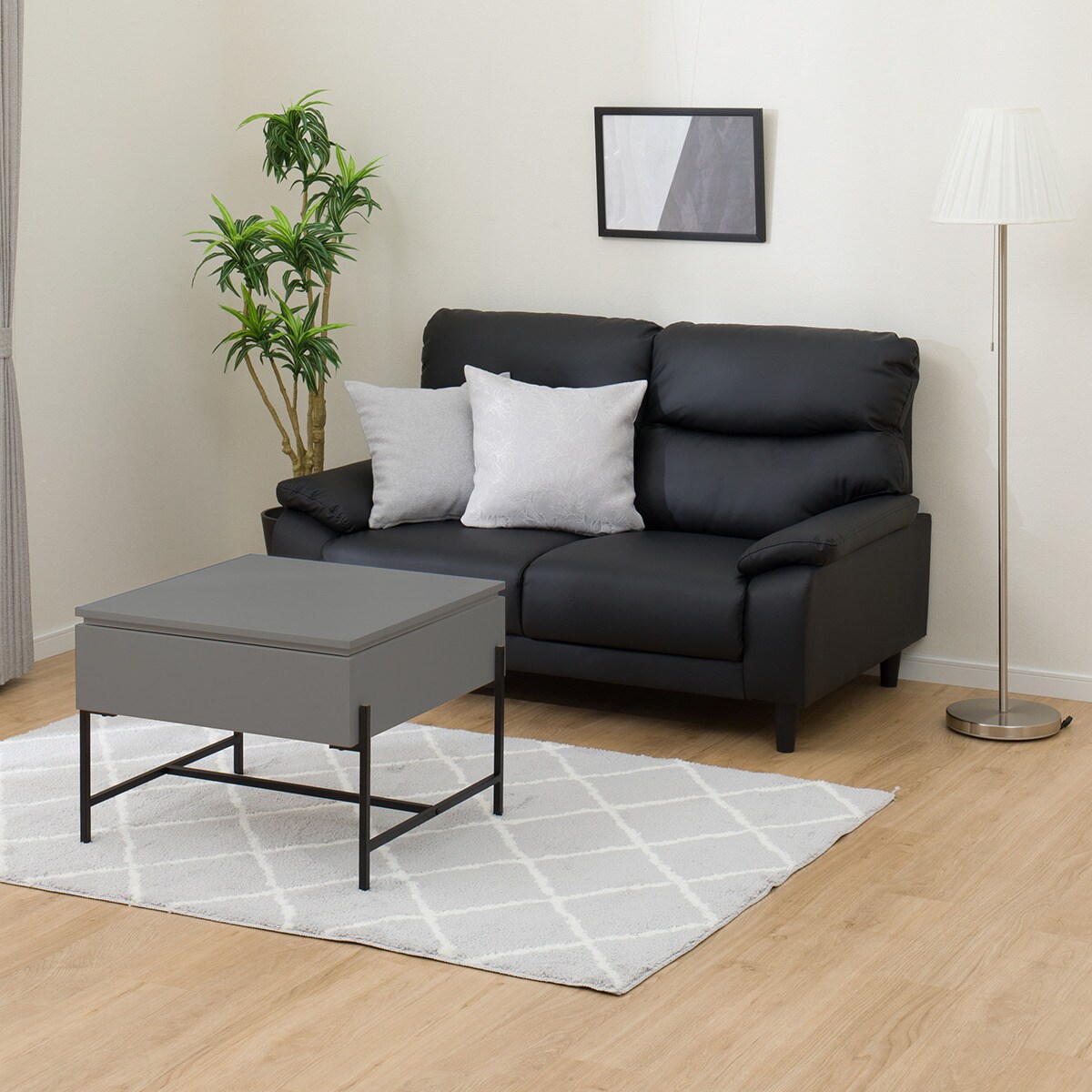 ニトリ 昇降リビングテーブル ニトリ 幅120cm 昇降リビングテーブル(アクティブ2 120 MBR