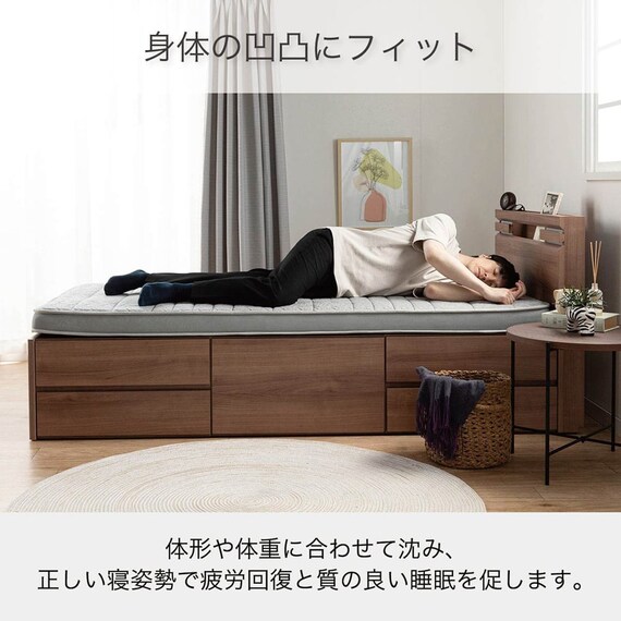 2段ベッド対応マットレス(SMH-100)【島忠ホームズ商品】 4枚目画像