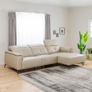 本革(一部合成皮革)カウチソファ(KKS-01)【島忠ホームズ商品】