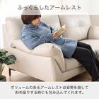 2人用本革(一部合成皮革)ソファ(KKS-02 GY)【島忠ホームズ商品】 4枚目画像