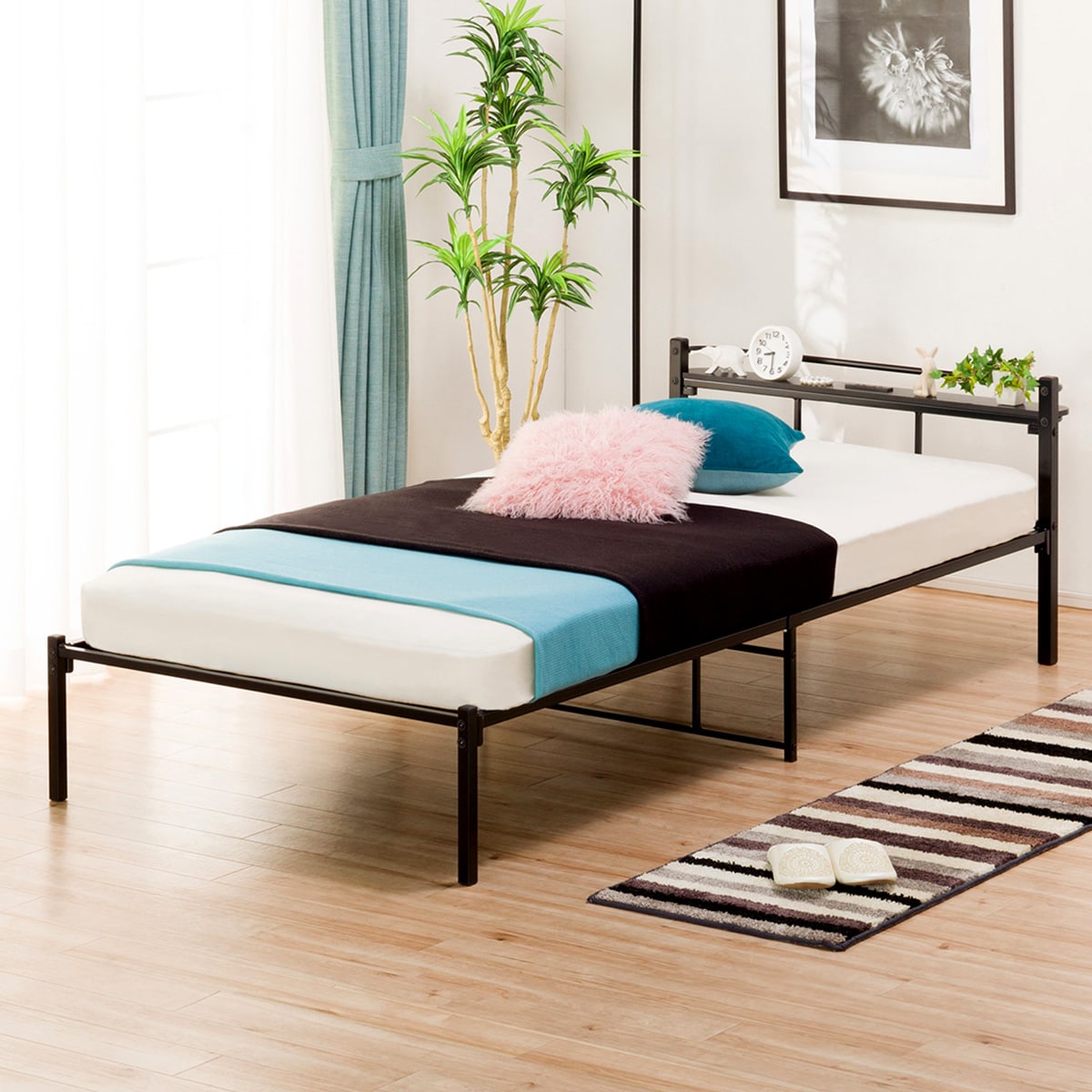 ニトリ シングルパイプベッド(バジーナC2/CV2 BK） - 通販 | 家具とインテリアの通販【RoomClipショッピング】
