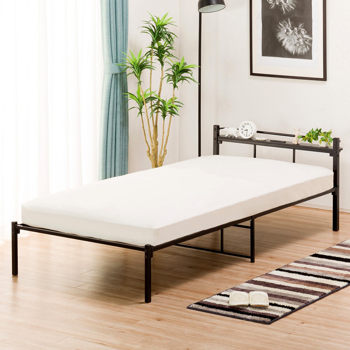 シングルパイプベッド バジーナc2 Cv2 Bk 通販 ニトリネット 公式 家具 インテリア通販