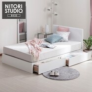 収納付きベッド ホワイト ニトリネット 公式 家具 インテリア通販