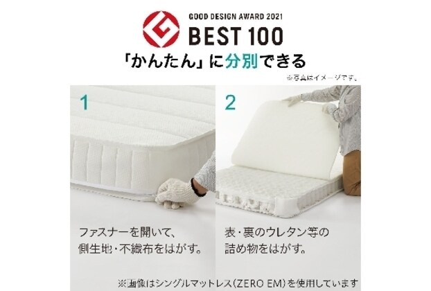 ニトリ Sマット ZERO2EM シングルマットレス コイルスプリ
