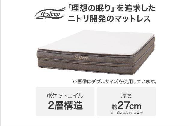 Sﾏｯﾄ NｽﾘｰﾌﾟﾊｰﾄﾞH2-02CR VH | ニトリネット【公式】 家具・インテリア通販