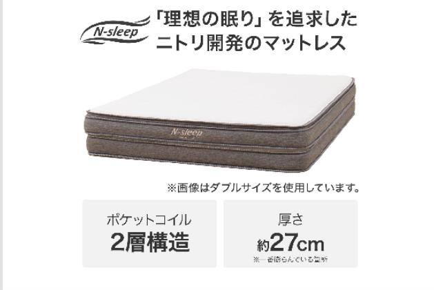 Sﾏｯﾄ NｽﾘｰﾌﾟﾊｰﾄﾞH2-02CR VH | ニトリネット【公式】 家具・インテリア通販