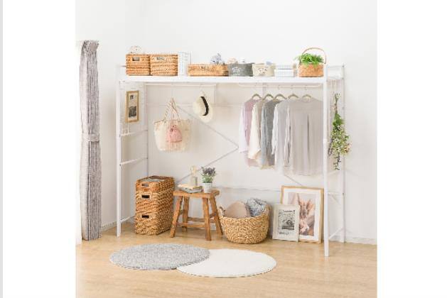 ニトリ　ハンガーシェルフ(バジーナ2JY WH) ﾊﾝｶﾞｰｼｪﾙﾌ WH ﾊﾞｼﾞｰﾅ2JY | ニトリネット【公式】 家具・インテリア通販