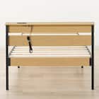 すのこシングルベッドフレーム(XB101 LBR/BK) 7枚目画像