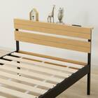 すのこシングルベッドフレーム(XB101 LBR/BK) 8枚目画像