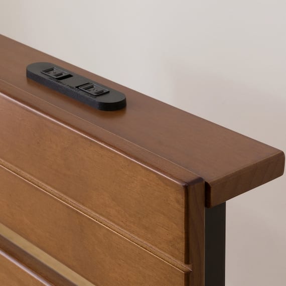 すのこシングルベッドフレーム(XB101 MBR/BK) 14枚目画像