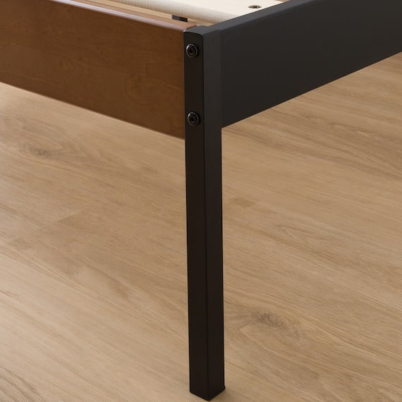 すのこシングルベッドフレーム(XB101 MBR/BK) 15枚目画像