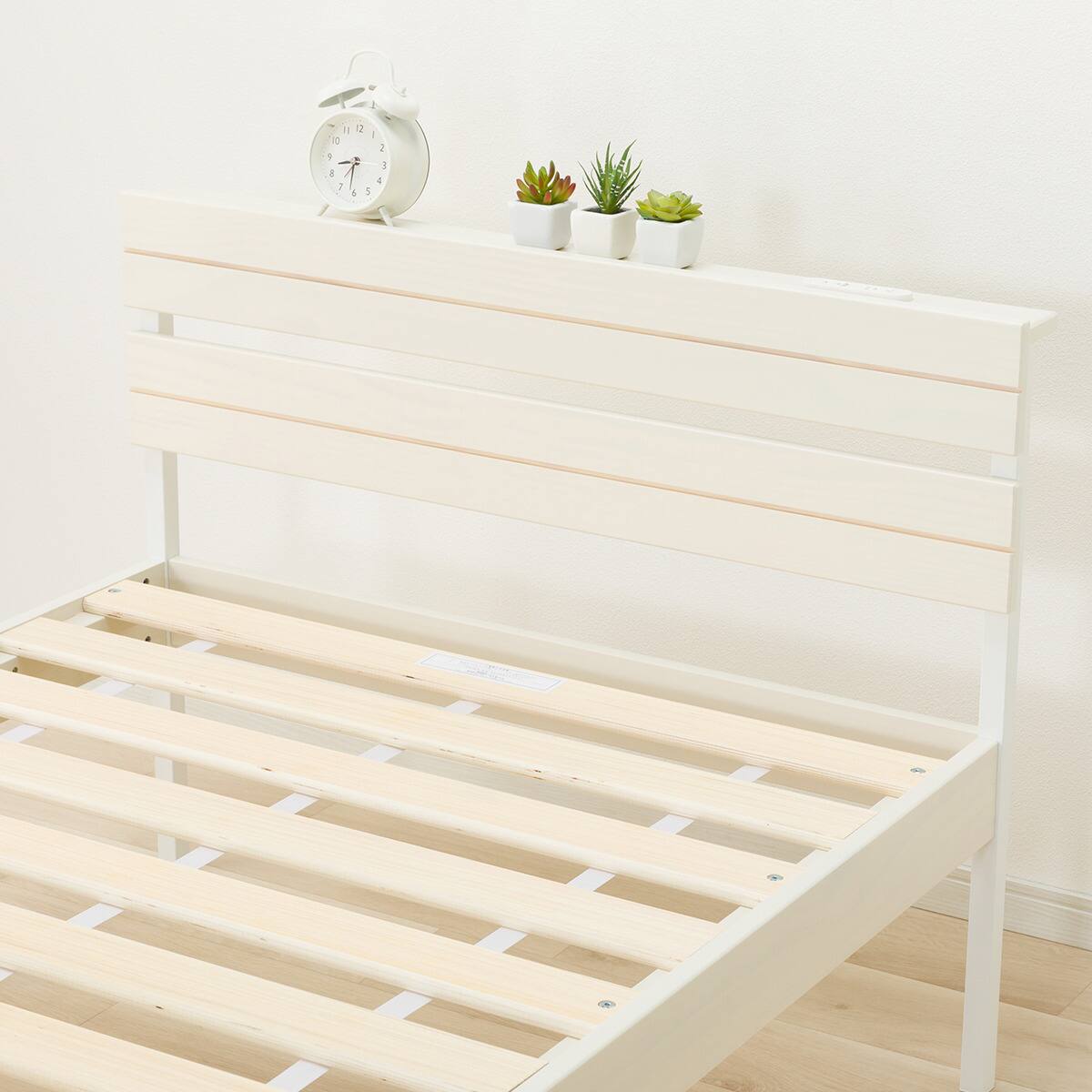 すのこシングルベッドフレーム(XB101 WW/WW) | ニトリネット【公式