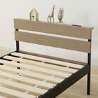 すのこシングルベッドフレーム(XB101 LGY/BK) 8枚目画像