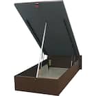 シングルベッドフレーム(OP KG ヘッドレス 縦開き 深型 MBR) 5枚目画像