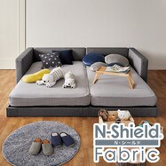 傷・汚れに強いファブリックくみあわせベッド(OY002 大人2人用+子供用)