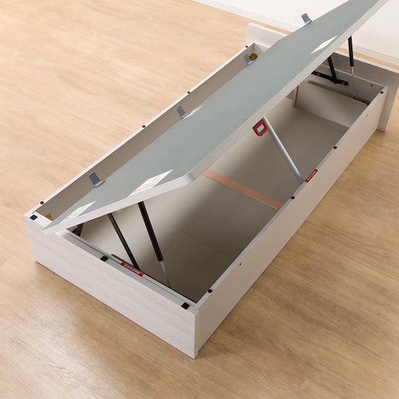 シングルベッドフレーム(OP KG ヘッドレス 横開き 深型 WW) 20枚目画像