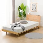 シングルベッドフレーム(BN-002 LBR) 1枚目画像