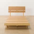 シングルベッドフレーム(BN-002 LBR) 5枚目画像