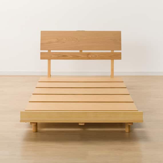 シングルベッドフレーム(BN-002 LBR) 5枚目画像