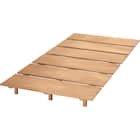 シングルベッドフレーム(BN-002HL ヘッドレストなし LBR) 1枚目画像