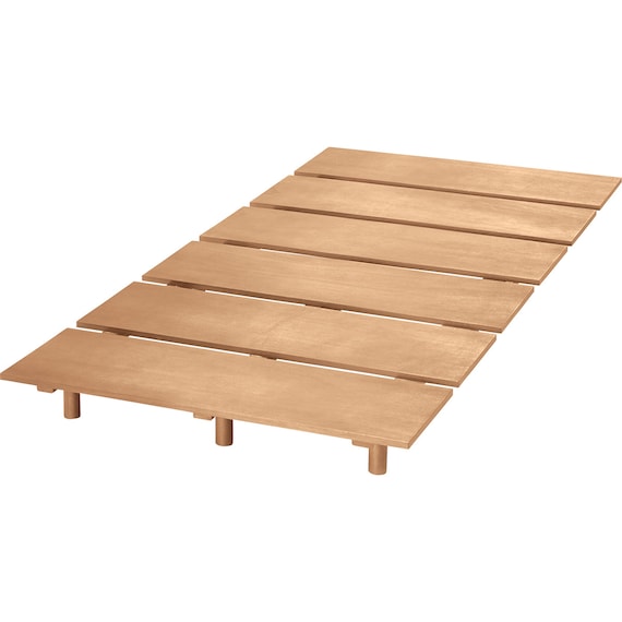 シングルベッドフレーム(BN-002HL ヘッドレストなし LBR) 1枚目画像