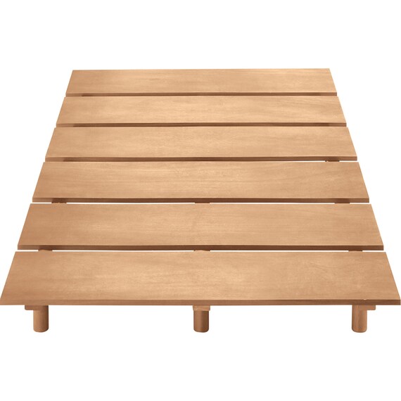 シングルベッドフレーム(BN-002HL ヘッドレストなし LBR) 2枚目画像