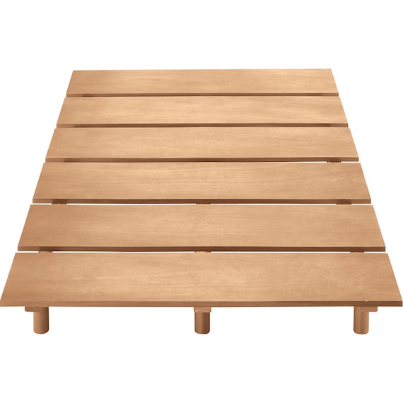 シングルベッドフレーム(BN-002HL ヘッドレストなし LBR) 2枚目画像