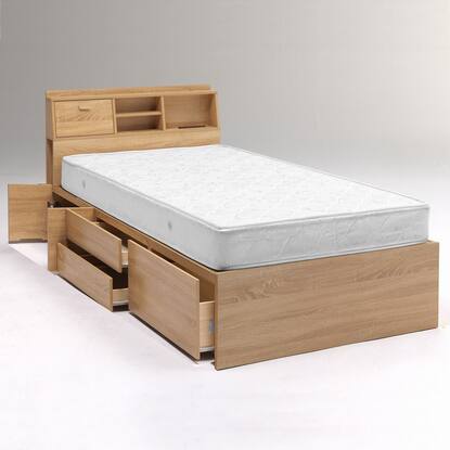 収納付き シングルベッドフレーム(KC NA)通販 | ニトリネット【公式  